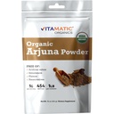 Vitamatic Certified USDA Organic Arjuna Bark Powder – 1 lb (16 oz) Pure Terminalia Arjuna Bark | Unterstützt Herzgesundheit, Zirkulation & Stress Relief