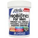 Clean Nutra Probiotics for Men | Tongkat Ali, Saw Palmetto, Tribulus, Ginseng, Ashwagandha, Maca, Pumpkin, Gingko Biloba, Pine Bark, Fenugreek, Shilajit, Zinc - Mens Probiotic 60 Capsules
