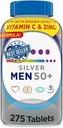 Silver Men 50+ Multivitamin, Better Guide Vitamins Supplements, 275 Count (Pack of 1) Plus vsl Sticker