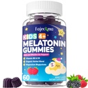 Melatonin Gummies Supplement for Kids: Chewable Sugar Free 1mg 2mg Melatonin Gummy Plus Magnesium Zinc Vitamins B6 D3 L-Theanine - Kids Age 4+ Nighttime Zzz Aid Immunity Boost(60Count)