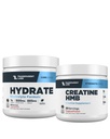 Transparent Labs Hydrate Electrolytes Powder (40 Servings, Tropical Punch) & Creatine HMB (30 Servings, Tropical Punch)