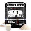 ProSupps Creatine Monohydrate Powder for Men & Women, Unflavored - 5000,mg of Micronized Creatine - Gym Workout Supplement for Muscle Gain & Recovery - Sugar-Free, Soy & Gluten-Free - 60 Servings