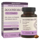 Accentrate110 - Focus Supplement - Methylated Vitamin B Complex with Omega 3 Fatty Acid Supplement - L-Methylfolate, Vitamin B12, P-5-P, Riboflavin, VIT D, – 60 Softgels (1 Month Supply)