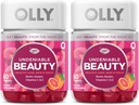 OLLY Undeniable Beauty Gummy, für Haar, Haut, Nägel, Biotin, Vitamin C, Keratin, Kaubare Ergänzung, Grapefruit, 30 Tage Versorgung - 120 Count