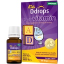 Ddrops® Kids Organic Liquid Vitamins – Daily Vitamins A&D Drops for Kids, 60 Drops. Supports Eye Health, Bone Development and Immune Function. Certified Organic, Non-GMOs, Allergy-Friendly