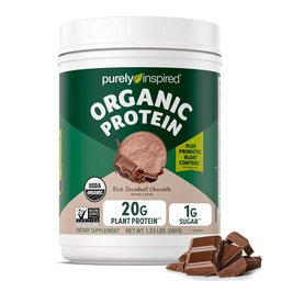 Rein inspiriertes pflanzenbasiertes Proteinpulver für Männer und Frauen, Rich Decadent Chocolate (16 Servierungen) - Vegan & Organic - 20g Pea Protein Powder für Smoothies & Shakes - Dairy-Free, & Gluten-Free