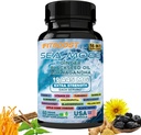 30Day Supply Sea Moss und Shilajit Bundle für Männer All-in-1 Dynamische Vitalität gebündelt Seamoss Black Seed Oil Ashwagandha Burdock Root Delicately für Sie zu regentain & Regain Stärke vorbereitet