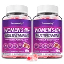 Methylated Multivitamin for Women 40+: Womens Multivitamin Gummy with Biotin, CoQ10, Collagen, Grape Seed,Vitamins A C D E, B Complex for Energy, Beauty, Immune - Vegan, Sugar Free, 120 Gummies