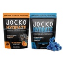 Jocko Fuel Hydrate Electrolytes Powder Packets - Island Orange and Blue Raspberry - Hydration Amplifier Packets for Recovery, Dehydration, & Exercise - with Vitamins B6, B12 & C (32 Packets)