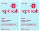 Rephresh Pro-B Vaginal Probiotic Supplement, pH Balance, Probiotics for Women, Balances Yeast and Bacteria to Maintain Feminine Health, Daily Oral Capsules, 30 Count (Pack of 2)