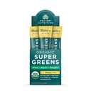 Ancient Nutrition SuperGreens Powder with Probiotics, Organic Mango Flavor Greens, Made from Real Fruits, Vegetables and Herbs, Digestive and Energy Support, 16 Stick Packs, 4.3oz