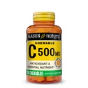 MASON NATURAL Vitamin C 500 mg (as Ascorbic Acid) - Supports Healthy Immune System, Antioxidant and Essential Nutrient, Orange Flavor, 100 Chewables