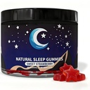 Natural Sleep Gummies for Adults - Melatonin Free Supplement - Sleep+ Gummies for Adults - Promote Deep Restful Sleep Naturally Relaxing - 60 Count (1pcs)