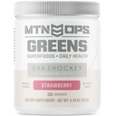 MTN OPS Eva Shockey Signature Serie Super Greens Bio Super Foods Pulver, Erdbeere, 30 Servierungen, Erdbeere, 4.4 Unze