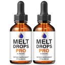 (2 Pack) Melt Drops Pro – MeltDrops Liquid Formula for Body Balance, Fitness & Energy | Plant-Based Blend for Active Lifestyle Support | Easy-to-Use Gotas | Inspired by Pink Salt Trick (60 Servings)