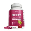 Organic Beet Root Capsules 1300mg per Serving – Non-GMO Beetroot Supplement for Circulation, Heart Health & Energy Support – Easy-to-Swallow Veggie Capsules, 60 Count, 30 Day Supply