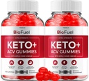 (2 Pack) Bio Fuel Keto ACV Gummies - Advanced Formula BioFuel Keto Plus ACV Gummies Apple Cider Vinegar Bio Fuel ACV, Weight Management Gummies Dietary Supplement Reviews Men Women (120 Gummies)