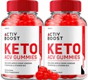 (2 Pack) Activ Boost Keto ACV Gummies - Activ Boost Keto ACV Weight Management Gummies Reviews, Activ Boost Keto ACV Advanced, ActivBoost Keto Ingredients Vitamin B12 Keto+ACB, 1000mg (120 Gummies)