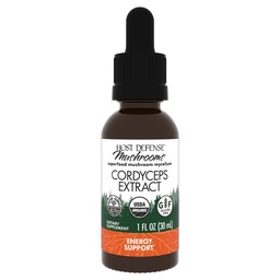 Host Defense Cordyceps Extract - Immun- & Energie-Supplement - Nierengesundheitsergänzung mit Cordyceps - Fitness-Unterstützung zur Unterstützung der Sauerstoffaufnahme - 1 fl oz (30 Servierungen)*