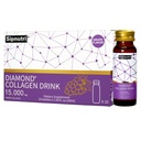 Diamond Collagen Drink -15,000mg Marine Collagen Peptides Liquid Shots for Women & Men, Hydrolyzed with Vitamin C & Pomegranate, Grape Flavor, Supports Skin, Hair & Nail Health -1.69 fl oz x10