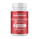 Santo Remedio Circulacion Plus Capsules, Iron & Beetroot Extract Supplement for Blood Circulation & Cardiovascular Support, Supports Healthy Blood Pressure & Red Blood Cell Production, 60 Capsules