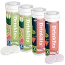 Drinklits Strawberry Immune Support & Lemon-Lime Hydration Electrolyte Tablets (4) Tube Combo Pack | Great Taste – Gluten Free – Daily Use | 4 Pack (40 Servings)