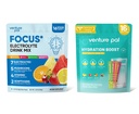 Venture Pal Electrolytes Powder Hydration Packets, Focus & Energy Support Drink Mix + Electrolytes Powder Packets - Liquid Daily IV Hydration Packets