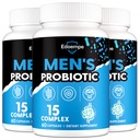 Probiotics for Men, 500 Billion CFUs 12 Strains, Mens Probiotics with Cranberry, Goji, Turmeric & Amla, Shelf Stable, 180 Caps