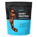 LEGION Whey Protein Powder - Naturally Flavored Whey Protein Concentrate with BCAAs - Supports Muscle Growth & Recovery, No Added Sugar Protein Powder - Chocolate Peanut Butter (30 Servings)