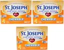 St. Joseph St. Joseph Aspirin Chewable Orange, Orange 36 tabs 81 mg(Pack of 3) by St. Joseph