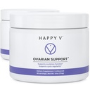 Happy V Ovarian Support for Women with Myo-Inositol & D-Chiro-Inositol 40:1| Ratio, DIM, CoQ10 & Folate | Hormone Balance, Cycle Regularity, Egg Quality & PCOS Support