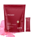 ProMix Nutrition Debloat Prebiotics and Probiotics Immune Support Supplement for Digestion, Cortisol Health, Gut Cleanse - Hibiscus - 30 Servings (Pack of 30)