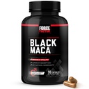 FORCE FACTOR Black Maca Root Supplement für Männer, 1000mg Maca Negra Extrakt für Energie, Hormonal Balance & Vitalität, Überlegene Absorption mit BioPerine, 90 Kapseln