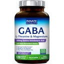 Innate Vitality GABA Supplements, L-Theanine, Magnesium Glycinate, B Complex, Vitamin B6, Vegan, Non-GMO, for Calm, Focus, Relaxation, 120 Capsules