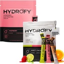 Hydrofy Hydrogen Water + Electrolytes Bundle | Raspberry 25ct & Variety Pack 12ct | H2 Hydration Packets with Molecular Hydrogen, Sodium, Potassium, Magnesium, Calcium | 37 Servings | No Sugar