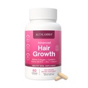 Hair Growth Supplements - Nourishes Thinning, Strengthen Nails & Skin & Combat Hair Loss - Hair Growth Vitamins for Women & Men with Marine Collagen Peptides, 60 Capsules | 30 Day Supply