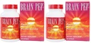 Natural Balance Brain Pep | Brain Function Supplement with Ginkgo Biloba, Kola Nut | Helps Support Improved Memory, Focus & Mental Clarity | 60 Capsules (Pack of 2)