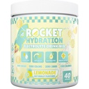 Rocket Hydration Electrolyte Powder 40 Servings | Naturally Flavored Lemonade 0 Sugar, 0 Colors, 0 Calories Drink Mix with Pink Himalayan Sea Salt, Magnesium, Potassium, Calcium & Vitamin C
