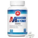 Magnesium Glycinate 500mg – NSF Certified – with B6 & B12, for Sleep, Relaxation & Muscle Support – Gentle on the Stomach for Men & Women – 60 Capsules