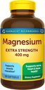 Extra Strength Magnesium 400mg | Bone, Nerve & Muscle Support | 180 Softgels – 6 Month Supply | Gluten Free | High Potency Relaxation & Wellness Supplement | Nature Inspired Formula