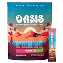 Oasis Electrolyte Powder - Sugar Free, Zero Calorie, Natural Flavor Hydration Packets for Workout or Going Out | ORS Hydration Powder Solution with 5 Electrolytes, Vitamin C | Guava (16 Sticks)