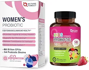 NATURE TARGET Probiotics-for-Frauen + Kinder Probiotic Chewable