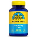 NATURE's LIFE Protecting Zink 50mg mit 2,5mg Kupfer - Chelat Zink-Ergänzung für Immununterstützung, Knochengesundheit, Muskelfunktion und Herzgesundheitsunterstützung, 60-Tage-Garantie, 250 Servietten, 250 Tabletten