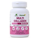 Multi Collagen Peptides Softgels - Type I, II, III, V, X with Hyaluronic Acid, Vitamin C & Biotin, Supports Skin, Hair, Nails, Bones & Muscles, 100 Softgels