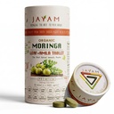 JAYAM Moringa Organic Leaf+Amla Tablets –100% – 500mg | Immunity Booster, Energy, Radiant Skin & Digestion Support | Complete Wellness | 120 Vegan Tablets | 2-Month Supply | Clean,GMP Certified