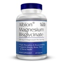 MilaMiAmor Albion® Magnesium Bisglycinate – Highly Absorbable Chelated Magnesium for Muscle, Nerve, Relaxation & Sleep Support – Gentle on Stomach, Vegan – 200mg per Serving, 60 Capsules