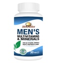 Rise-N-Shine Men's Multivitamins and Minerals with Zinc, Selenium, Calcium, Magnesium & More for Immune System Support - Vitamins for Men - 30 Tablets