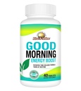 Rise-N-Shine Good Morning Energy Boost, Focus and Alertness Support Supplement with B12, Guarana, L-Tyrosine, Ginseng, 40 Tablets