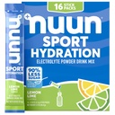 Nuun Sport Electrolyte Powder Packets with Magnesium, Calcium, Potassium, Chloride, and Sodium, Hydration Packets for On-the-Go, Lemon Lime Flavor, Gluten Free & Vegan, 16 Single Servings