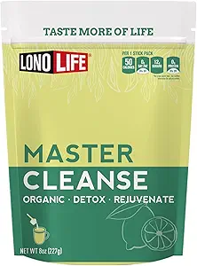 Cleanse Co-Master Cleanse Lemonade - Detox Lemonade Pulver - Organisch, Glutenfrei - 8 oz Bulk Paket- 15 Servierungen